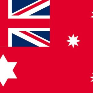 Australian Red 1901-1903 flag