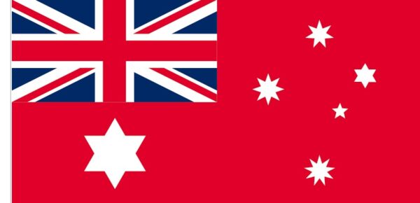Australian Red 1901-1903 flag