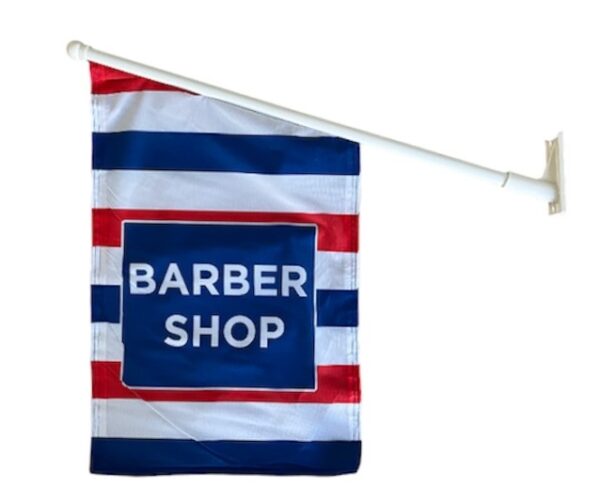 Barber shop wall flag