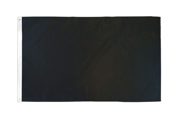 Plain unprinted Black Racing flag