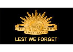 LEST WE FORGET ARMY FLAG