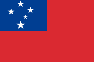 Samoan flag 8 x 5 ft