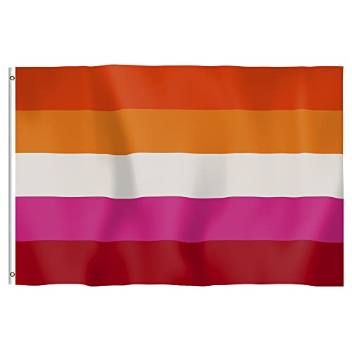 Sunset Lesbian Flag (90 x 60 cm) Pride Flag