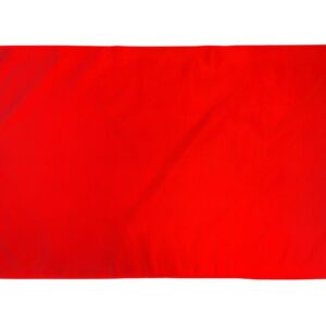 Plain unprinted Red flag