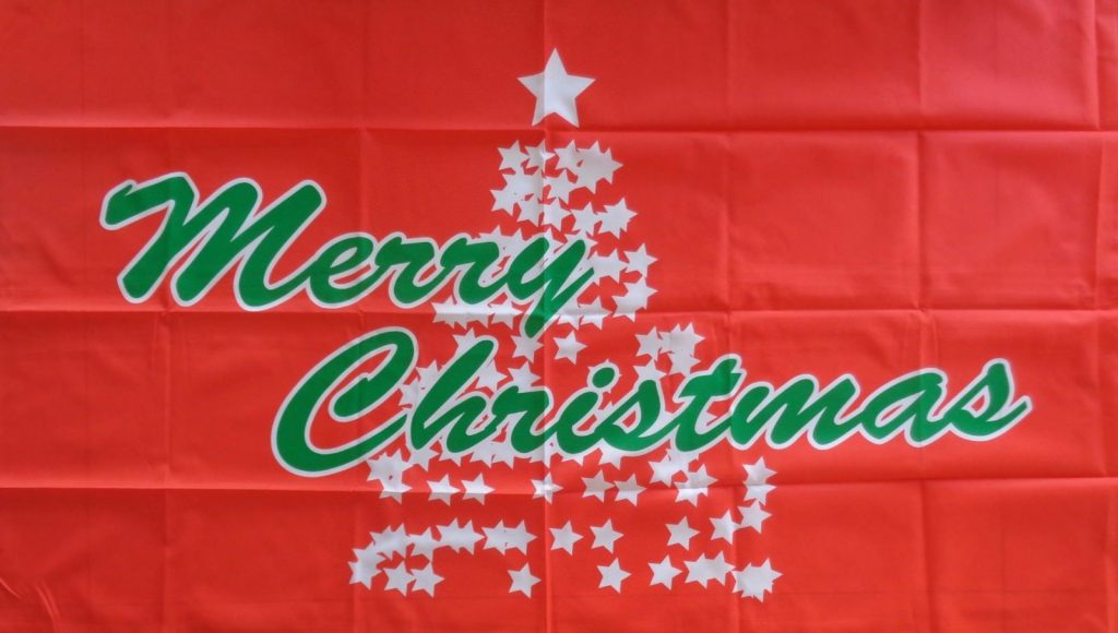Christmas Tree Flag ( Red ) 150 x 90cm Custom Flag Australia