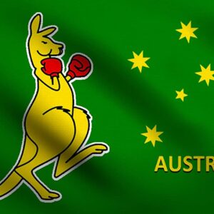 Boxing Kangaroo flag