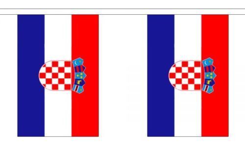 Croatia Flag Bunting Polyester
