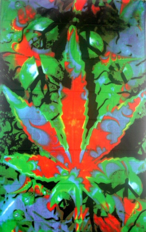 Tie Dye Marijuana Flag.