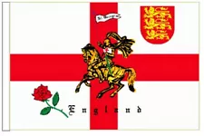 England Flag St George Lionheart and Rose