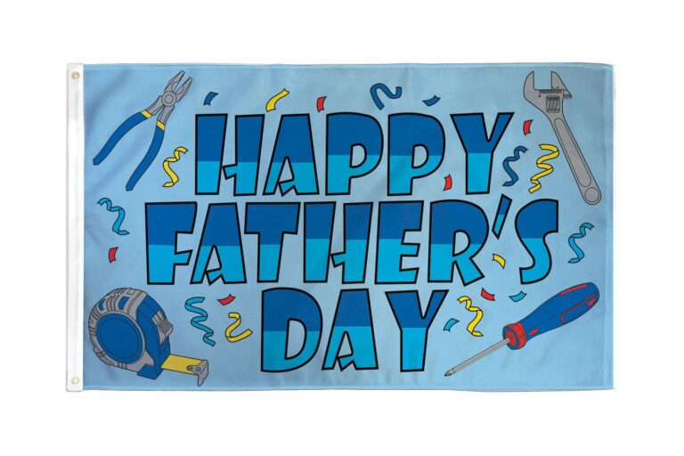 Happy Father's Day Flag 150 x 90cm Custom Flag Australia