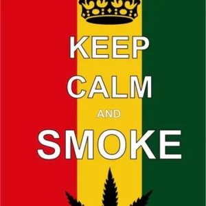 Keep calm and smoke weed flag