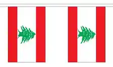 Lebanese Flag Bunting