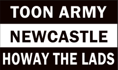 Newcastle Toon Army Flag