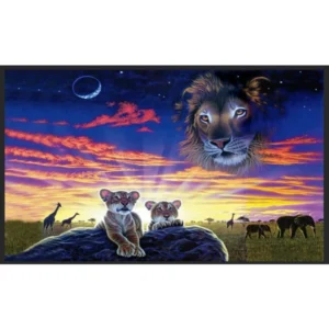 Sunrise Safari Lions Flag