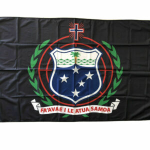 Samoa Coat Of Arms Flag