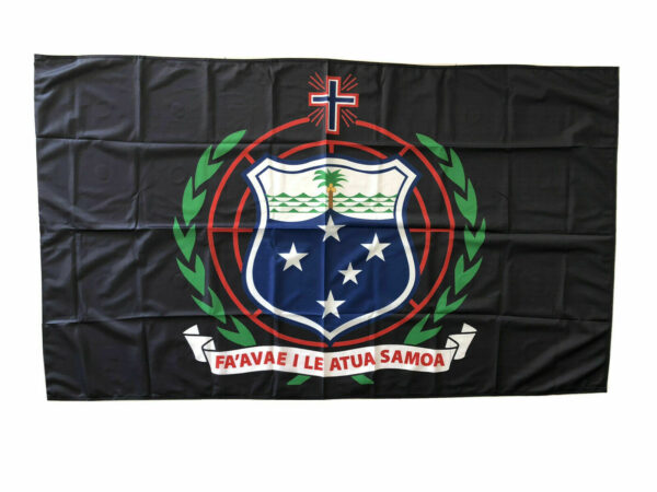 Samoa Coat Of Arms Flag