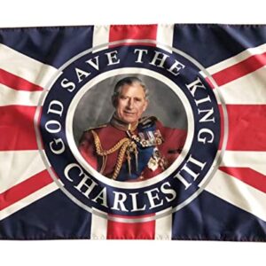 King Charles III Union Jack Flag