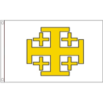 Jerusalem Cross Flag Knights Templar Crusaders Flag 150 x 90cm - Custom ...