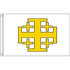 Knights Templar Jerusalem Cross Flag