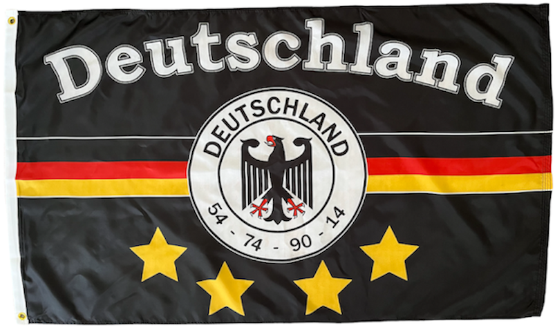 Germany Football Flag 150 x 90cm Deutschland Flagge - Custom Flag Australia