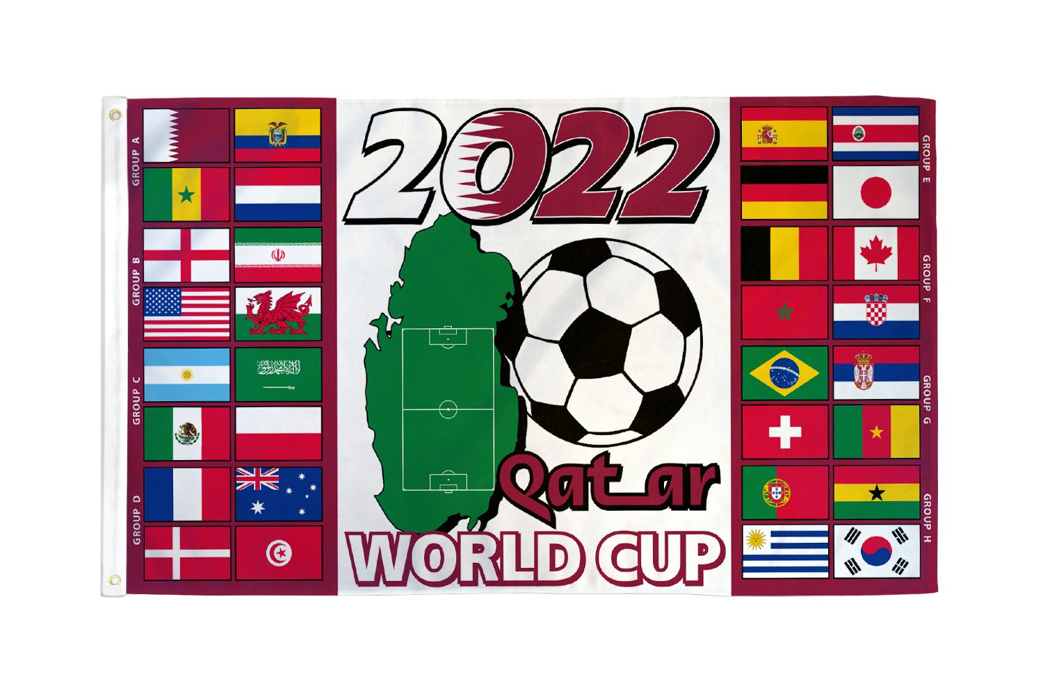 Football World Cup 2022 Flags