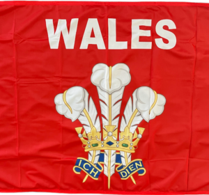 Ich Dien Welsh Flag