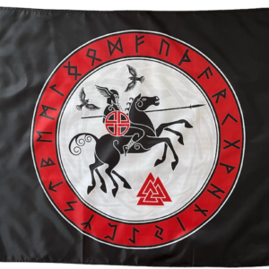 Odin 8 legged horse flag
