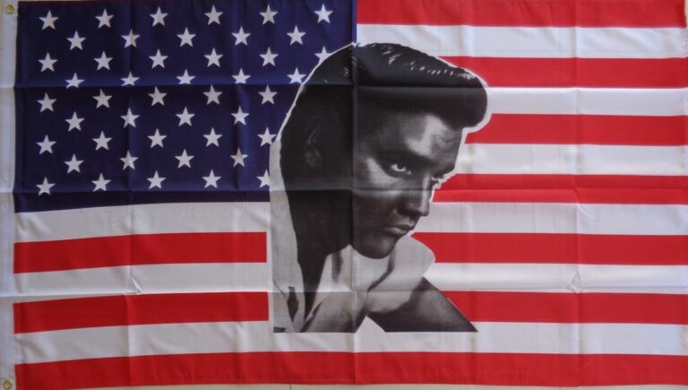 Elvis Presley Flag United States Stars and Stripes - Custom Flag Australia