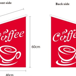 COFFEE WALL FLAG RED