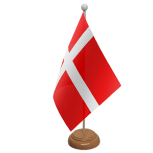Denmark desk table flag