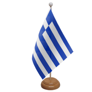 Greece desk table flag
