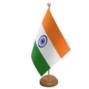 India desk table flag