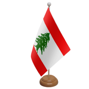 Lebanon desk table flag