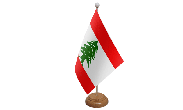 Lebanon desk table flag