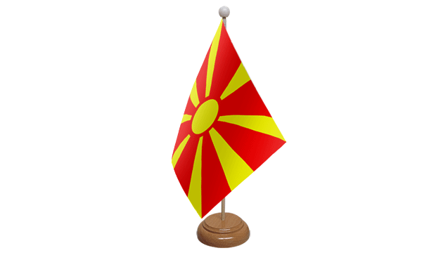 North Macedonia desk table flag