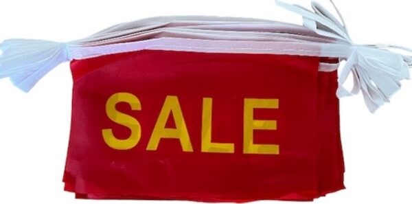 Sale flag bunting