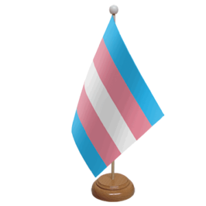 Transgender desk table flag
