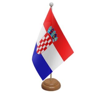 Croatian desk table flag