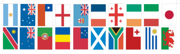Rugby world cup 2023 flag bunting