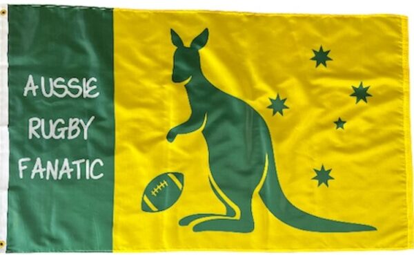 Aussie Rugby Fanatic Flag