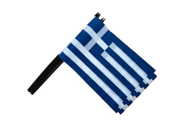 Greece hand waver flags