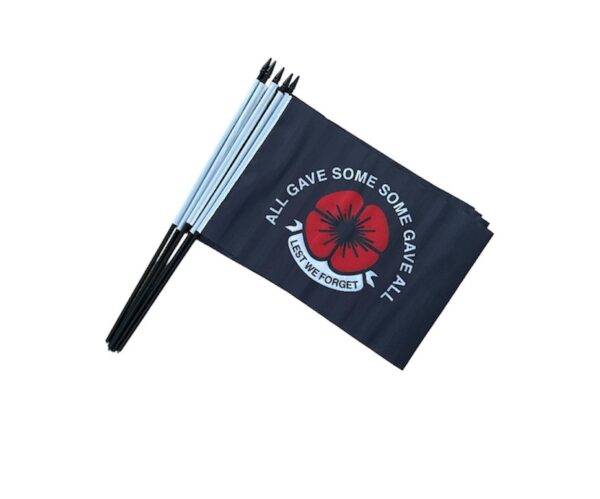 LEST WE FORGET HAND WAVER FLAGS