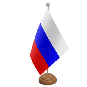 Russia desk table flag