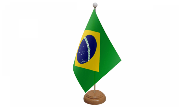 Brazil desk table flag