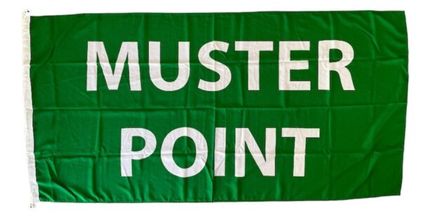 Muster Point Safety Flag