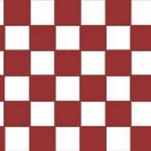 Maroon and White Checkered Flag