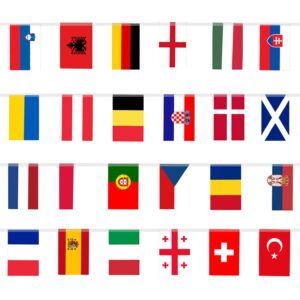 Football flag bunting euro's 2024