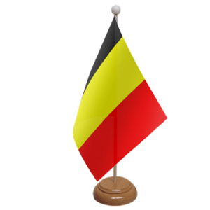 Belgium table flag