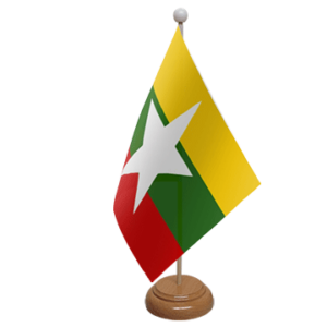 Myanmar table flag