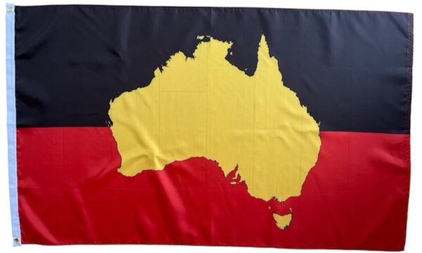 MAP AUSTRALIA FLAG